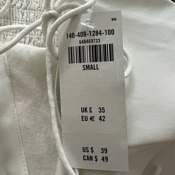 Abercrombie & Fitch Cream Satin Tank Top - Picture 4 of 4